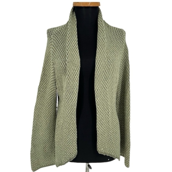 Wooden Ships Green Open Front‎ Cotton Green Cardigan - Picture 1 of 11